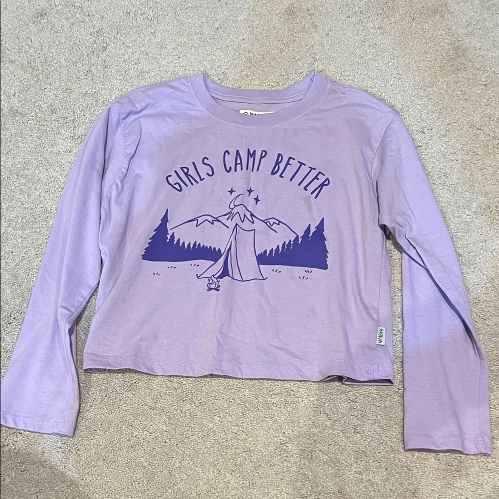 Magellan Outdoors Lavender Girls Long Sleeve Tee